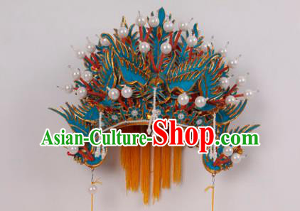 Asian Chinese Beijing Opera Imperial Empress Phoenix Coronet, Traditional China Peking Opera Actress Bride Headwear