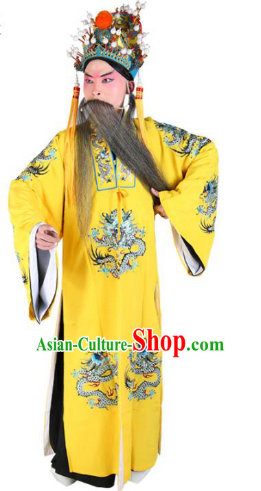 Chinese Beijing Opera Royal Highness Costume Embroidered Robe, China Peking Opera Prime Minister Embroidery Gwanbok Clothing