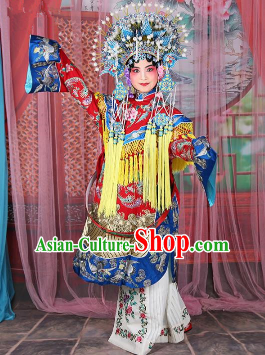 Chinese Beijing Opera Actress Imperial Concubine Costume Embroidered Robe, China Peking Opera Diva Clothing