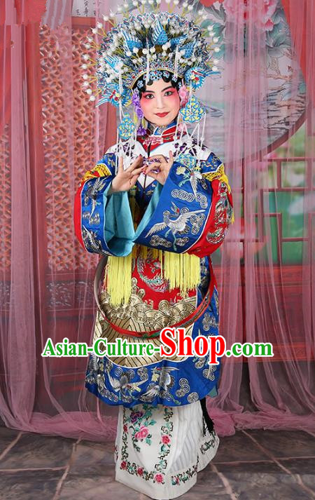 Chinese Beijing Opera Actress Imperial Concubine Costume Embroidered Robe, China Peking Opera Diva Clothing