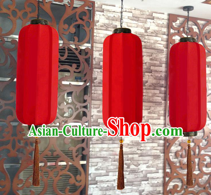 Traditional Chinese Handmade Red Silk Palace Lantern China Ceiling Palace Lamp