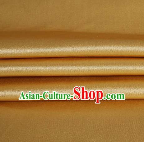 Chinese Traditional Costume Royal Palace Golden Satin Brocade Fabric, Chinese Ancient Clothing Drapery Hanfu Cheongsam Material