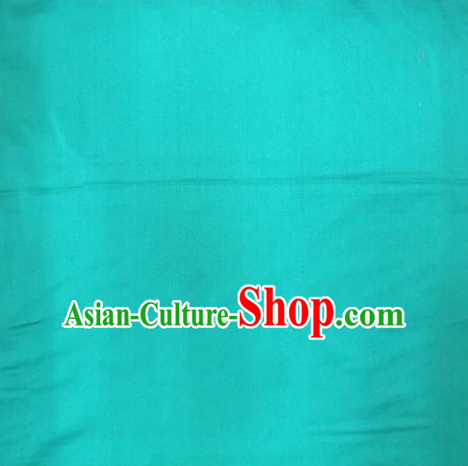 Chinese Traditional Costume Royal Palace Green Satin Nanjing Brocade Fabric, Chinese Ancient Clothing Drapery Hanfu Cheongsam Material