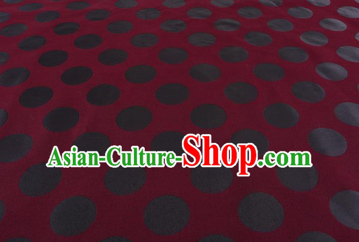 Chinese Traditional Costume Royal Palace Pattern Red Brocade Fabric, Chinese Ancient Clothing Drapery Hanfu Cheongsam Material