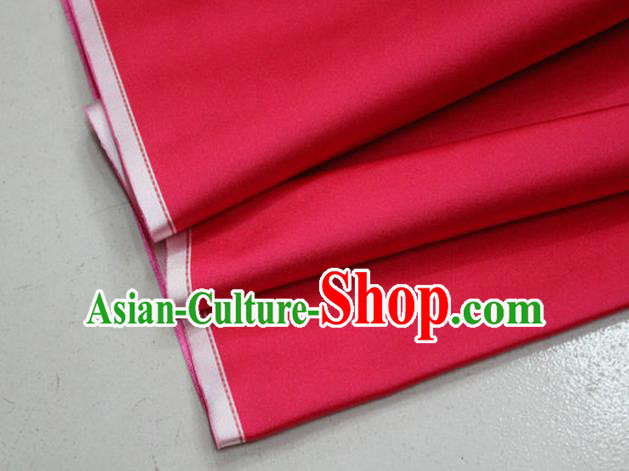 Chinese Traditional Royal Palace Mongolian Robe Fuchsia Pink Satin Brocade Fabric, Chinese Ancient Costume Drapery Hanfu Cheongsam Material