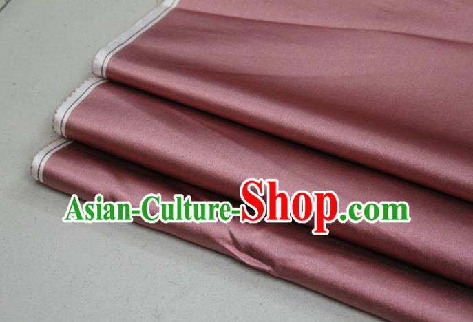 Chinese Traditional Royal Palace Mongolian Robe Rust Red Satin Brocade Fabric, Chinese Ancient Costume Drapery Hanfu Cheongsam Material