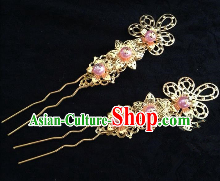 Traditional Handmade Chinese Ancient Classical Hair Accessories Pearl Hairpin, Hair Sticks Hair Jewellery, Hair Fascinators Hairpins for Women