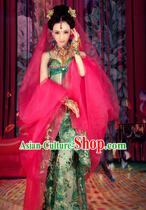 Traditional Ancient Indian Costume, Indian Princess Clothing for Women