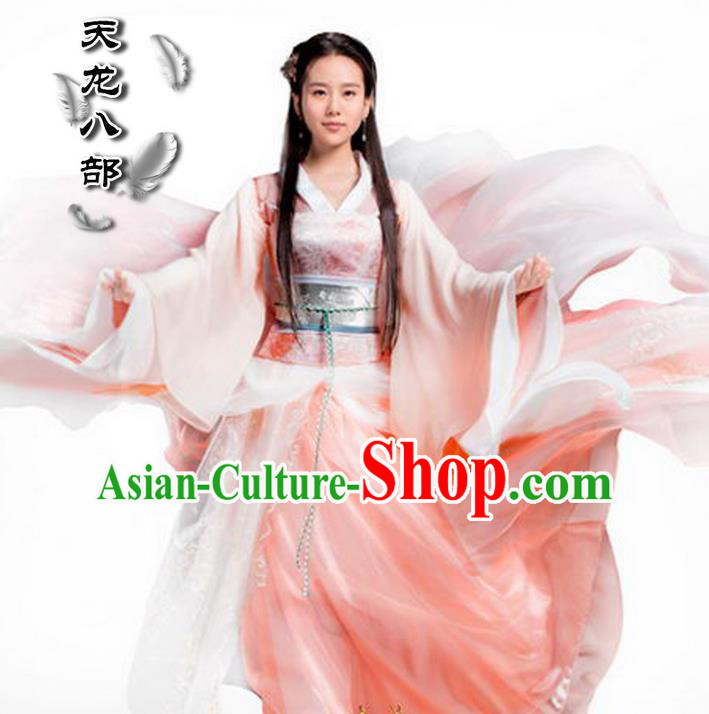 Traditional Ancient Chinese Imperial Consort Costume, Elegant Hanfu Swordsman Clothing Chinese Han Dynasty Imperial Princess Tailing Clothing for Women