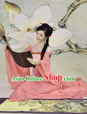 Traditional Ancient Chinese Young Lady Costume, Elegant Hanfu Clothing Chinese Han Dynasty Imperial Princess Tailing Clothing for Women