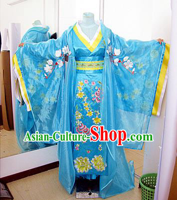 Traditional Ancient Chinese Imperial Empress Costume, Chinese Han Dynasty Lady Queen Dress, Chinese Embroidered Robes Imperial Concubine Clothing for Women