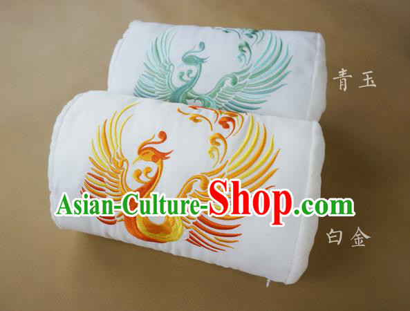 Traditional Ancient Chinese Embroidered Pillow Embroidered Dragon and Phoenix Bolster