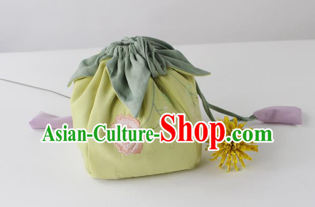 Traditional Ancient Chinese Embroidered Handbags Embroidered Flos Hibisci Bag for Women