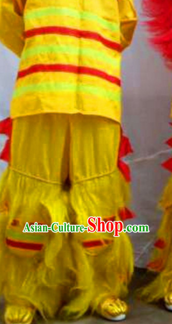 Long Yak Fur Long Wool Lion Dance Pants