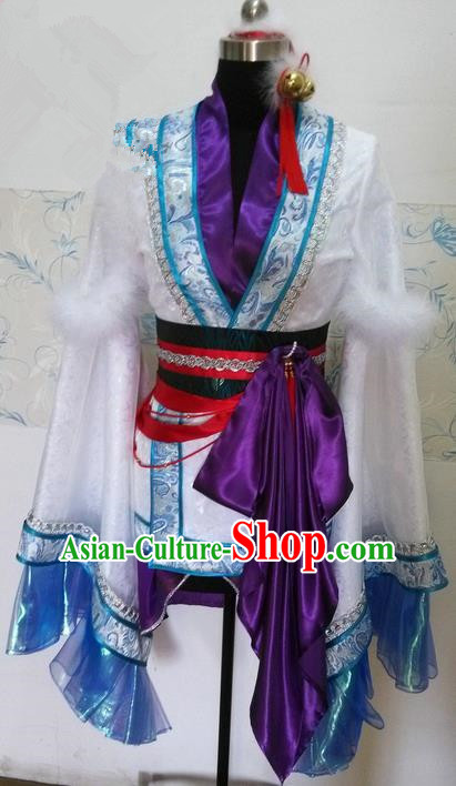 Traditional Ancient Chinese Imperial Prince Costume Complete Set, Elegant Hanfu Nobility Childe Robe, Chinese Swordsman Cosplay Clothing for Men