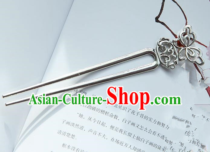 Traditional Handmade Chinese Ancient Classical Hanfu Hair Accessories, Hair Sticks Hair Jewellery, Hair Fascinators Silver Butterfly Hairpins for Women