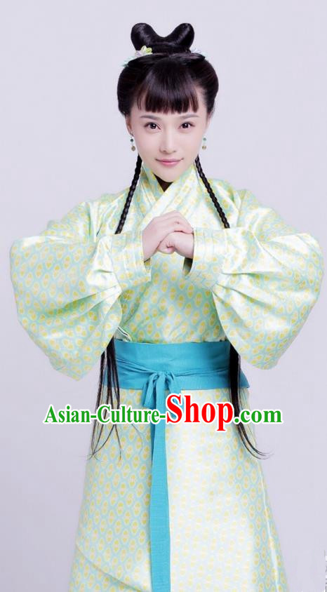 Traditional Ancient Chinese Imperial Princess Costume, Elegant Hanfu Dress Chinese Han Dynasty Imperial Lady Embroidered Clothing for Women
