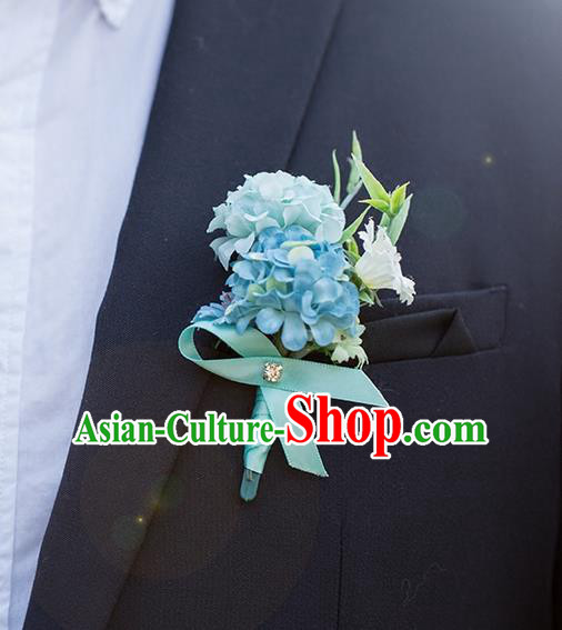 Top Grade Classical Wedding Silk Flowers,Groom Emulational Corsage Groomsman Pink Brooch Flowers for Men