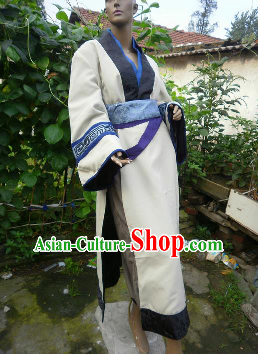 Traditional Ancient Chinese Classical Cartoon Character Uniform Cosplay Game Role Qin Dynasty Swordmen Costume Complete Set for Men