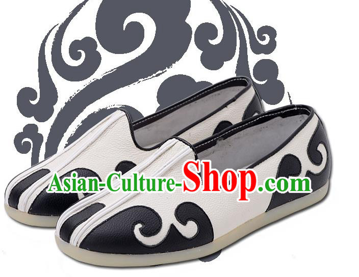 Traditional Chinese Top Kung Fu Shoes Martial Arts Kung Fu Training Taoist Priest Shoe, Tang Suit Gongfu Shaolin Wushu Tai Chi Taiji Teacher Shoes for Men