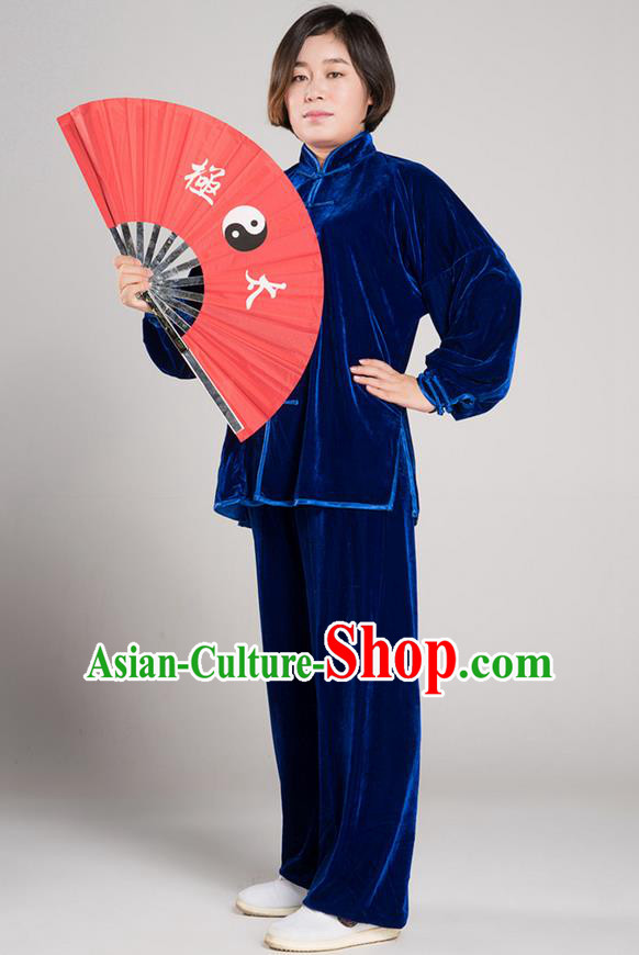 Traditional Chinese Kung Fu Folding Alloy Fan Martial Arts Prop Tai Chi Fan, Gongfu Wushu Tai Chi Taiji Teacher Red Fans for Men for Women