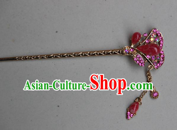 Traditional Chinese Miao Ethnic Minority Palace Hair Jewelry Accessories, Hmong Handmade Tassel Hairpins, Miao Ethnic Jewelry Accessories Hair Claw for Women