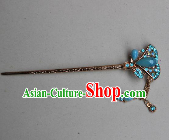 Traditional Chinese Miao Ethnic Minority Palace Hair Jewelry Accessories, Hmong Handmade Tassel Hairpins, Miao Ethnic Jewelry Accessories Hair Claw for Women