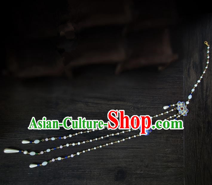 Traditional Handmade Chinese Ancient Classical Jewellery Accessories Tassel Palace Taeniasis, Blueing Waist Pendant for Women