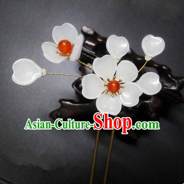 Traditional Handmade Chinese Ancient Classical Hair Accessories Barrettes Hairpin, Flowers Tassel Headdress Hair Jewellery, Hair Fascinators Hairpins for Women