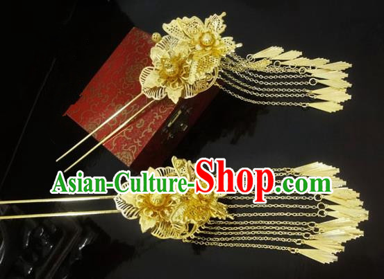 Traditional Handmade Chinese Ancient Classical Hair Accessories Barrettes Hairpin, Imperial Emperess Hair Jewellery, Hair Fascinators Hairpins for Women