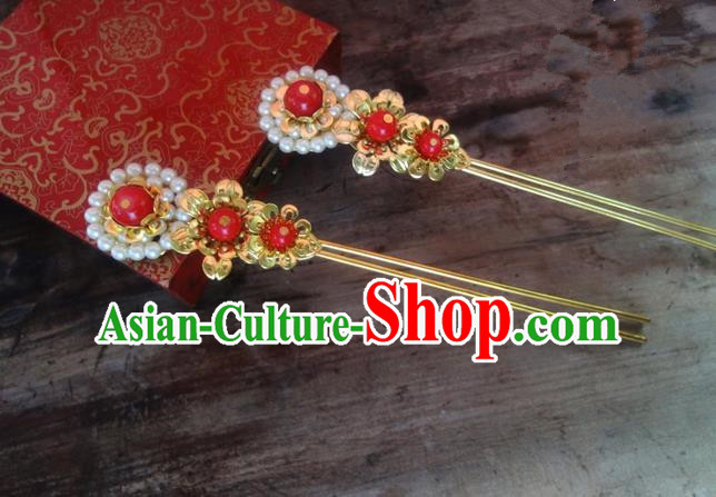 Traditional Handmade Chinese Ancient Classical Hair Accessories Barrettes Hairpin, Hair Sticks Wedding Hair Jewellery, Hair Fascinators Hairpins for Women