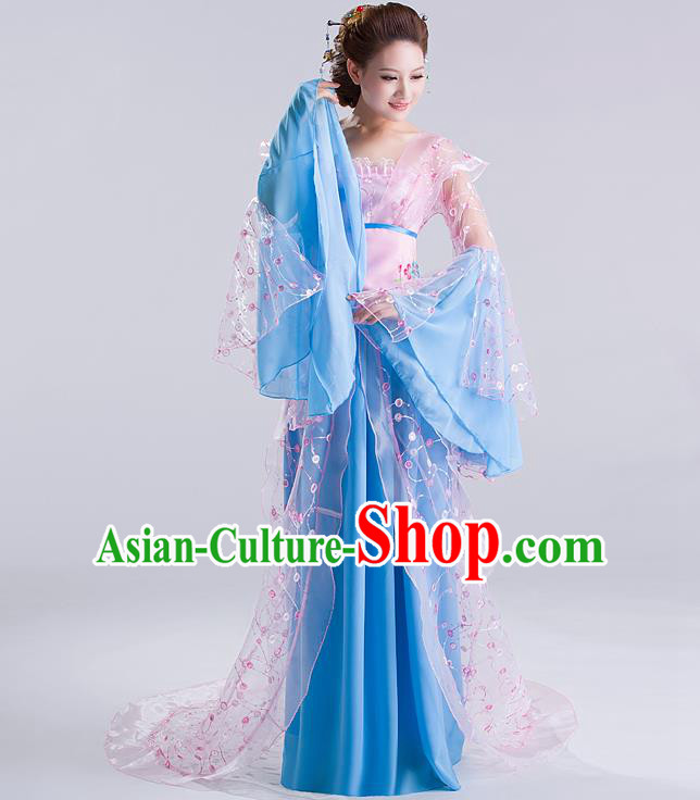 Traditional Ancient Chinese Imperial Emperess Costume, Chinese Wedding Dress, Cosplay Chinese Peri Imperial Princess Tailing Clothing Hanfu for Women