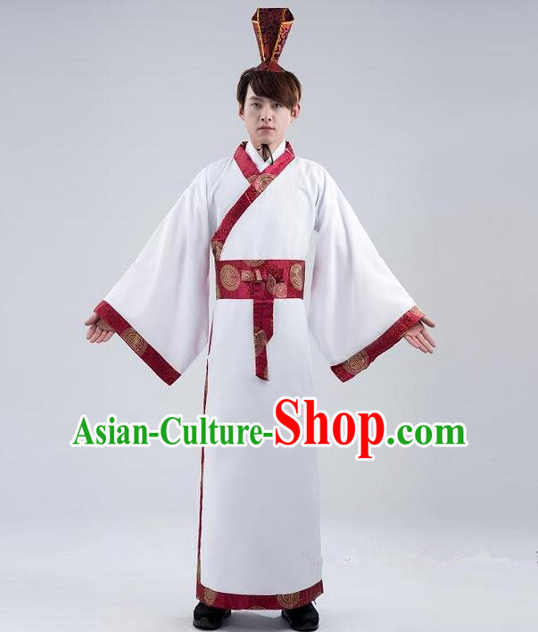 Traditional Ancient Chinese Imperial Emperor Costume, Chinese Han Dynasty Male Wedding Dress, Cosplay Chinese Imperial King Clothing Hanfu for Men