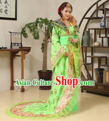 Traditional Ancient Chinese Imperial Emperess Costume, Chinese Wedding Dress, Cosplay Chinese Peri Imperial Princess Tailing Clothing Hanfu for Women