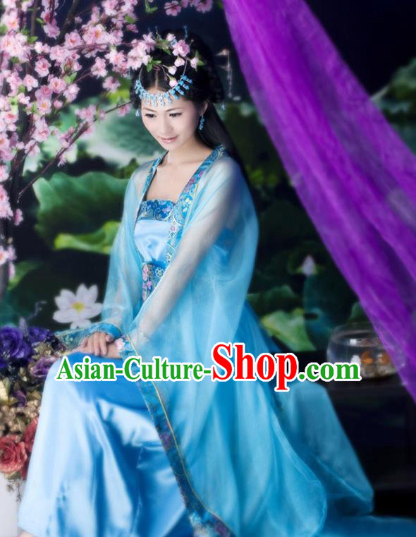 Traditional Ancient Chinese Imperial Emperess Costume, Chinese Wedding Dress, Cosplay Chinese Peri Imperial Princess Tailing Clothing Hanfu for Women