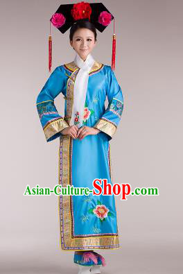Traditional Ancient Chinese Imperial Emperess Costume, Chinese Qing Dynasty Lady Dress, Cosplay Chinese Man Nationality Peri Imperial Princess Clothing for Women