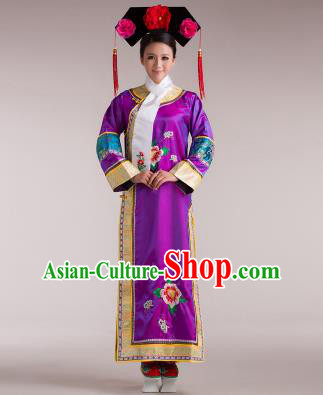 Traditional Ancient Chinese Imperial Emperess Costume, Chinese Qing Dynasty Lady Dress, Cosplay Chinese Man Nationality Peri Imperial Princess Clothing for Women