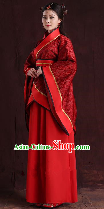 Traditional Ancient Chinese Imperial Emperess Costume, Chinese Han Dynasty Dance Dress, Cosplay Chinese Peri Imperial Princess Wedding Clothing Hanfu for Women