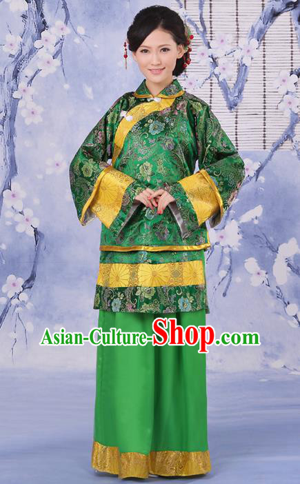 Traditional Ancient Chinese Imperial Emperess Costume, Chinese Qing Dynasty Old Lady Dress, Cosplay Chinese Peri Imperial Princess Clothing for Women