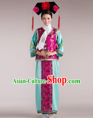 Traditional Ancient Chinese Imperial Emperess Costume, Chinese Qing Dynasty Lady Dress, Cosplay Chinese Peri Imperial Princess Clothing for Women