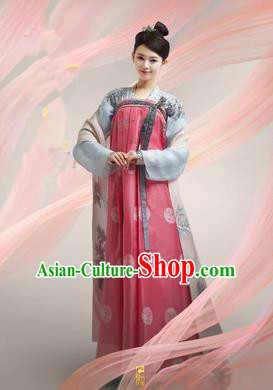 Traditional Ancient Chinese Imperial Emperess Costume, Chinese Tang Dynasty Wedding Dress, Cosplay Chinese Peri Imperial Princess Embroidered Clothing for Women