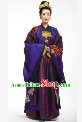 Traditional Ancient Chinese Imperial Emperess Costume, Chinese Tang Dynasty Wedding Dress, Cosplay Chinese Peri Imperial Empress Dowager Tailing Embroidered Clothing for Women