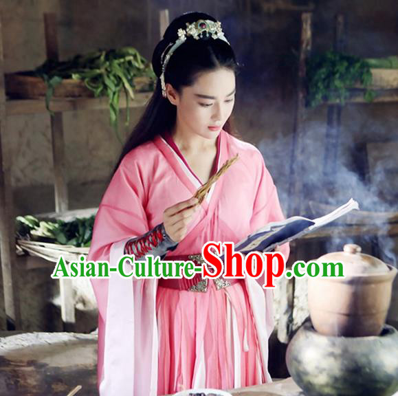 Traditional Ancient Chinese Female Costume, Chinese Tang Dynasty Swordswoman Dress, Cosplay Chinese Swordsman Clothing for Women