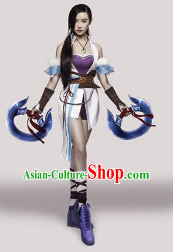 Traditional Ancient Chinese Imperial Emperess Costume, Chinese Tang Dynasty Wedding Dress, Cosplay Game Characters Chinese Peri Imperial Princess Embroidered Clothing for Women