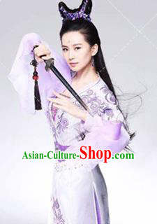 Traditional Ancient Chinese Imperial Emperess Costume, Chinese Tang Dynasty Dress, Cosplay Game Characters Chinese Peri Imperial Princess Embroidered Clothing for Women