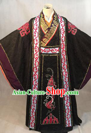 Traditional Ancient Chinese Han Dynasty Imperial Emperor Robes, Han Dynasty Imperial Emperor Dragon Costumes for Men