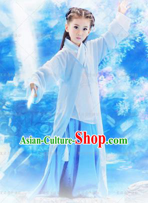 Traditional Ancient Chinese Imperial Princess Costume, Chinese Han Dynasty Children Dress, Cosplay Chinese Imperial Princess Clothing Hanfu for Kids