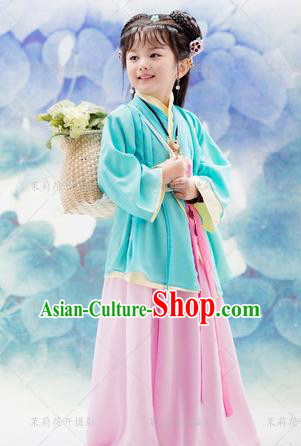 Traditional Ancient Chinese Imperial Princess Costume, Chinese Han Dynasty Children Dress, Cosplay Chinese Princess Clothing Hanfu for Kids
