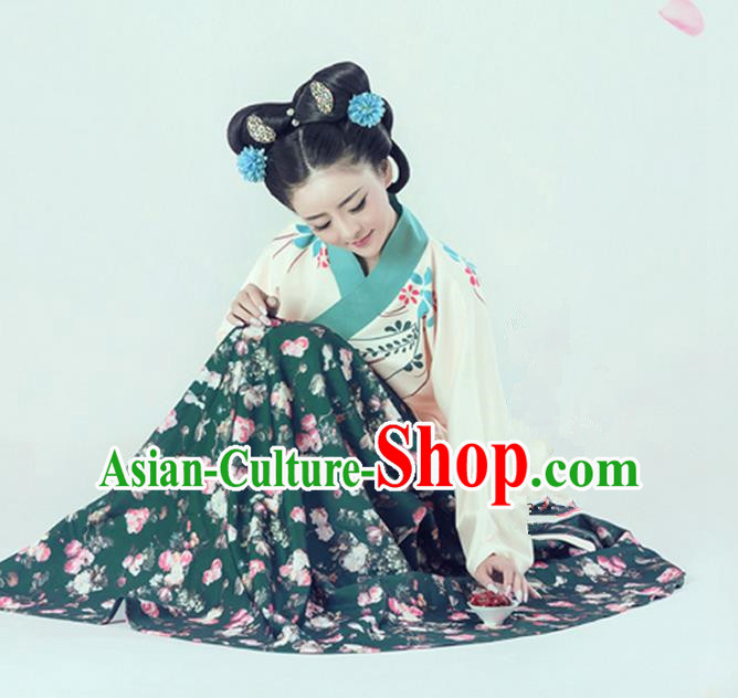 Traditional Ancient Chinese Imperial Emperess Costume, Chinese Han Dynasty Lady Dress, Cosplay Chinese Imperial Princess Clothing Hanfu for Women