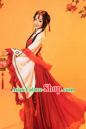 Traditional Ancient Chinese Peking Opera Costume, Chinese Tang Dynasty Palace Consort Dress, Cosplay Chinese Imperial Consort Clothing for Women